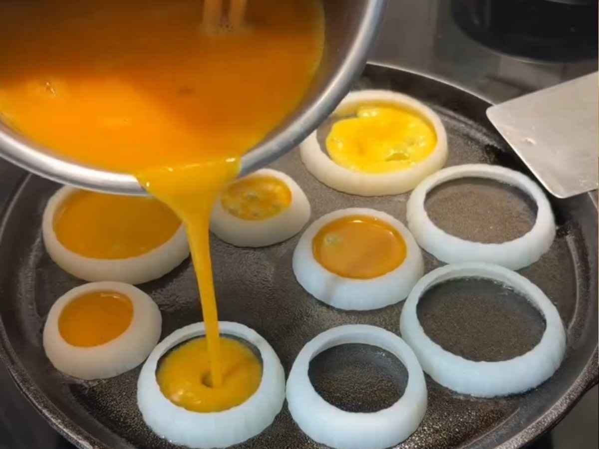 Ovos em Anéis de Cebola